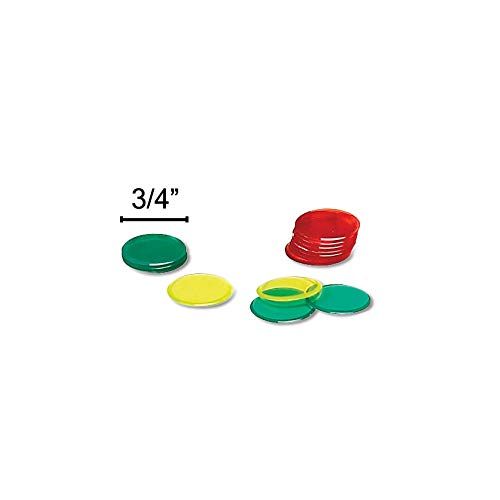  Hand2mind hand2mind Plastic, Round, Clear Counters, Math Tokens Classroom Bulk Kit (Set of 5000)