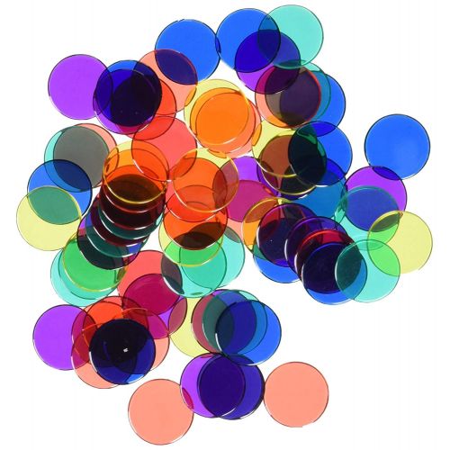  Hand2mind hand2mind Plastic, Round, Clear Counters, Math Tokens Classroom Bulk Kit (Set of 5000)