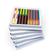 Hand2mind hand2mind Wooden Cuisenaire Rods Introductory Set with Tray Bulk Pack (6 Sets of 74)