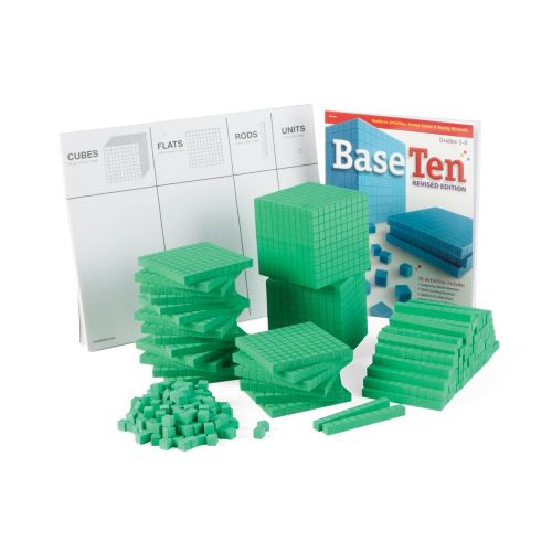  Hand2mind hand2mind Green, Foam, Base Ten Blocks for Place Value Math (Set of 322)