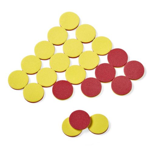  [아마존베스트]Hand2mind hand2mind Foam Two-Color Counters for Math Practice, Counting, and Tokens (Pack of 200)