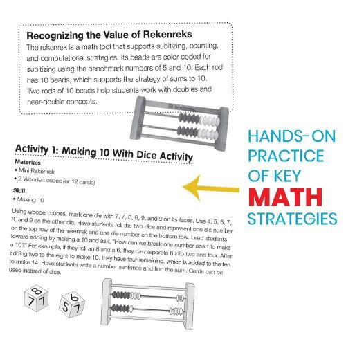  [아마존베스트]Hand2mind hand2mind 20-Bead Mini Wood Rekenrek, Math Counting Frames (Pack of 4)