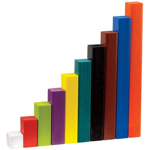  [아마존베스트]Hand2mind hand2mind Plastic, Assorted Colors, Wooden-Alternative Cuisenaire Rods (Set of 74)