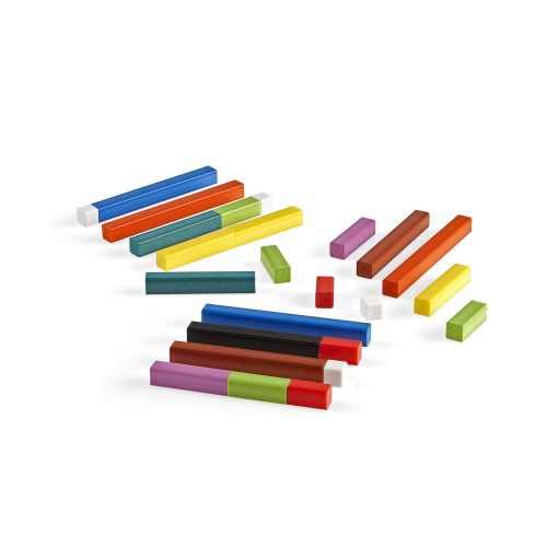  [아마존베스트]Hand2mind hand2mind Plastic, Assorted Colors, Wooden-Alternative Cuisenaire Rods (Set of 74)