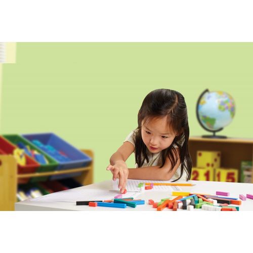  [아마존베스트]Hand2mind hand2mind Plastic, Assorted Colors, Wooden-Alternative Cuisenaire Rods (Set of 74)