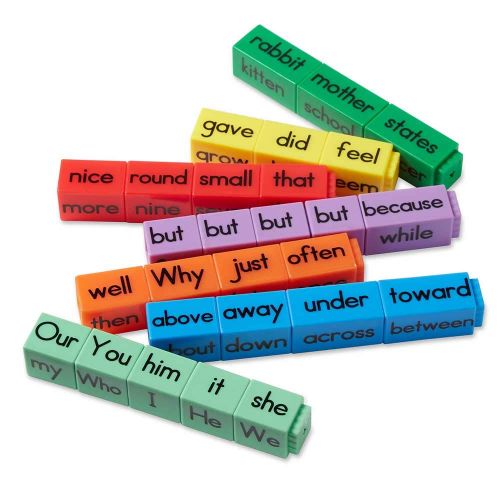  hand2mind Reading Rods Sentence Construction Cubes For Kids Ages 7-12, Learn Grammar, Usage And Punctuation, Visual Aid For Parts of Speech And Affixes, Homeschool Supplies (Set of