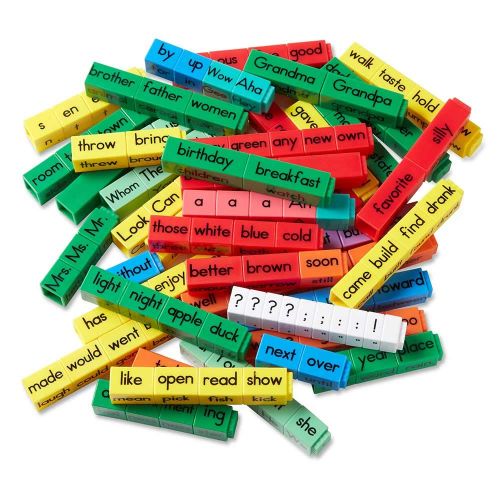  hand2mind Reading Rods Sentence Construction Cubes For Kids Ages 7-12, Learn Grammar, Usage And Punctuation, Visual Aid For Parts of Speech And Affixes, Homeschool Supplies (Set of
