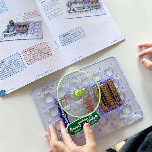  hand2mind Power! Elenco Snap Circuits Electric Science Kit for Kids (Ages 8+) - Build 19 STEM Experiments and Activities Set, Create Circuit and Explore Electricity, STEM Authentic