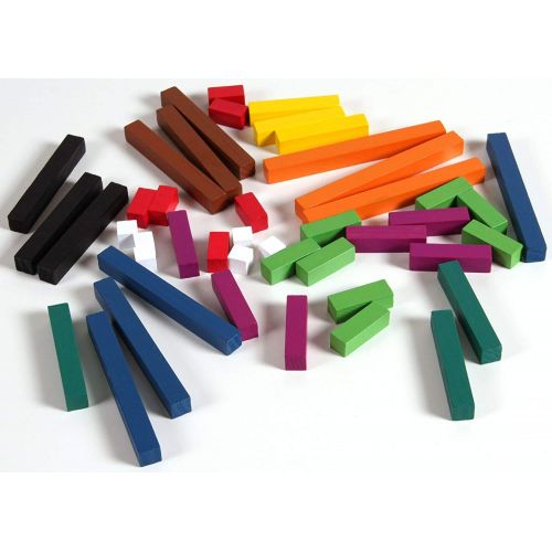  hand2mind Plastic Jumbo Cuisenaire Rods Classroom Bulk Kit (Set of 154)