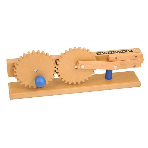  hand2mind Wood Simple Machine Collection with Inclined Plane and Cart, Double Pulley, Lever (Set of 12)