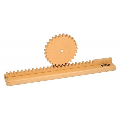  hand2mind Wood Simple Machine Collection with Inclined Plane and Cart, Double Pulley, Lever (Set of 12)