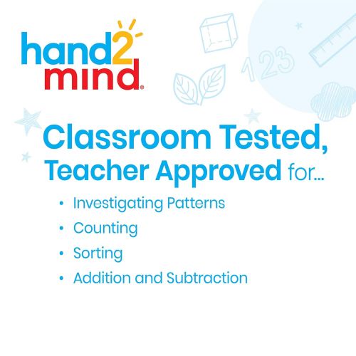  hand2mind Transparent Plastic Counters, Math Tokens Classroom Kit (Pack of 5,000)