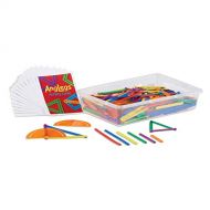 hand2mind AngLegs Geometry Shape Kit with Classroom Activity Cards and Protractors (Pack of 432)