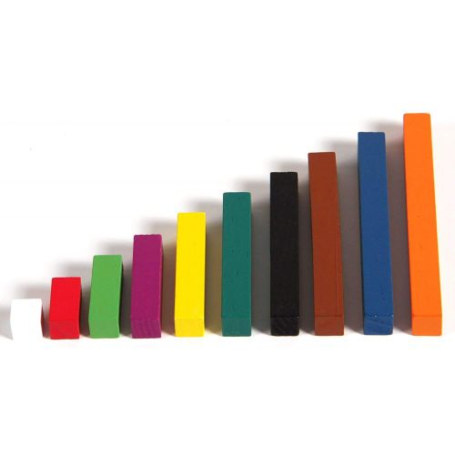  hand2mind Plastic Cuisenaire Rods Classroom Kit With Storage, Spark Kids Interest In Math With Hands-on Learning, (Grades K-8), Color & Rod Correspond To A Specific Length (15 sets