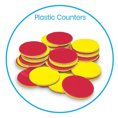  hand2mind Plastic Two-Color Counters Classroom Kit For Kids (Ages 5+), Math Manipulatives For Counting, Sorting, Grouping & Bingo Chips (Pack of 1,000)