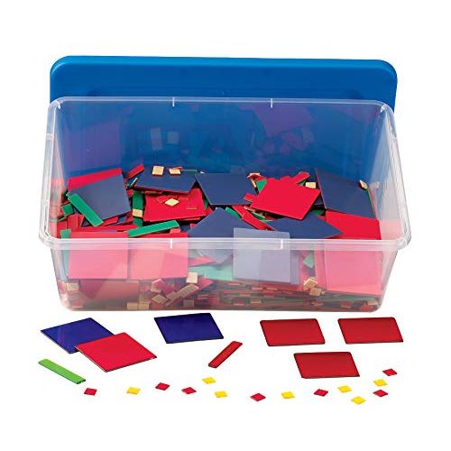  hand2mind Plastic Algebra Tiles Classroom Kit (30 Sets of 32 Pieces)