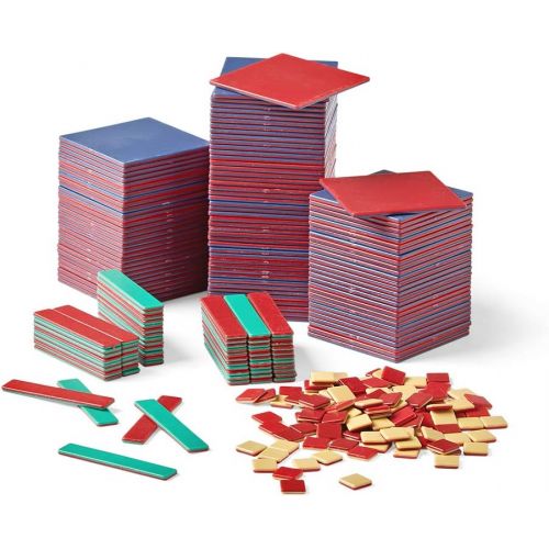  hand2mind Plastic Algebra Tiles Classroom Kit (30 Sets of 32 Pieces)