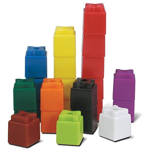  hand2mind 3/4-Inch Multi-Colored Linking UniLink Cubes (Set of 500)