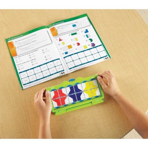  hand2mind 85412 VersaTiles Math Practice Take Along Set (Grade 2), Allow Kids to Learn, Practice & Self-Check Essential Math Skills at Home, Independent Activities for Kids