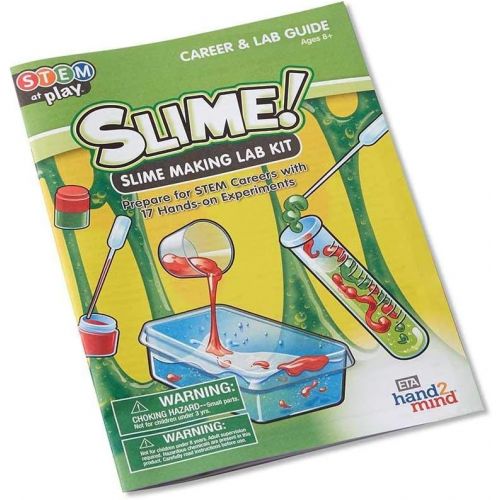  hand2mind SLIME! Slime Making Lab Kit For Kids Ages 8-12, 14 Science Experiments and Fact-Filled Guide, Make DIY Slimy Worms and Bouncing Balls, Educational Toys, Homeschool Scienc