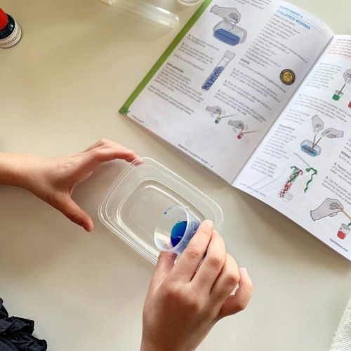  hand2mind SLIME! Slime Making Lab Kit For Kids Ages 8-12, 14 Science Experiments and Fact-Filled Guide, Make DIY Slimy Worms and Bouncing Balls, Educational Toys, Homeschool Scienc