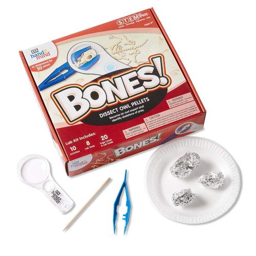  hand2mind Animal Science Kit For Kids (Ages 8+) - Build 10 STEM Experiments & Activity Set | Learn Veterinary & Animal Biology, Dissect Owl Pellets, and More | Educational Toys | S
