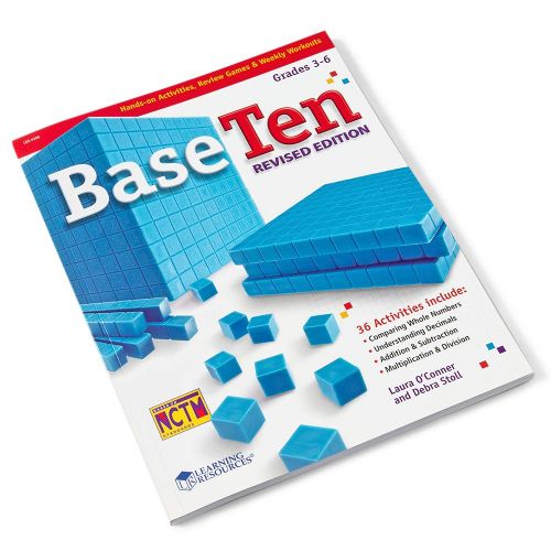  hand2mind Blue Plastic Base Ten Blocks, The Starter Kit for Elementary Math Manipulatives, (Ages 8-11), Master the fundamentals of Place Value & Regrouping (Set of 161)