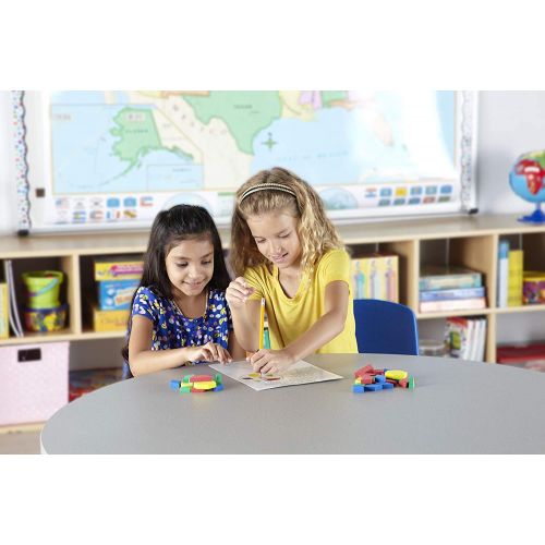  hand2mind Plastic Pattern Blocks Classroom Bulk Kit (Set of 1,250): Toys & Games