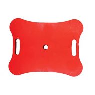 hand2mind Red Heavy-Duty Indoor Scooter Board With Safety Handles For Kids Ages 6-12, Plastic Floor Scooter Board With Rollers, Physical Education For Home, Homeschool Supplies (Pa