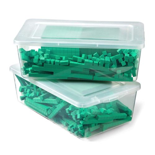  hand2mind Green, Foam, Base Ten Blocks for Place Value Math (Set of 322)