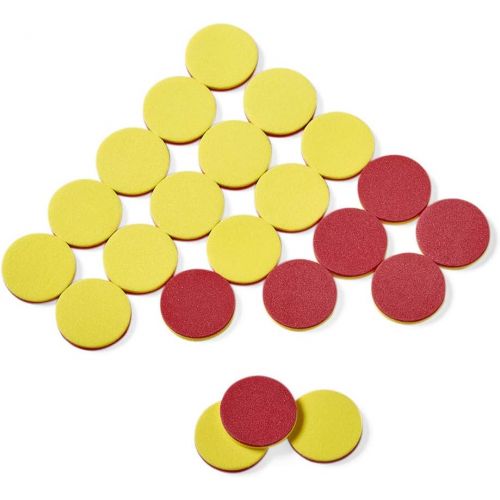  [아마존베스트]hand2mind Foam Two-Color Counters for Kids (Ages 5+), Math Manipulatives for Counting, Sorting, Grouping & Math Bingo Chips (Pack of 200)