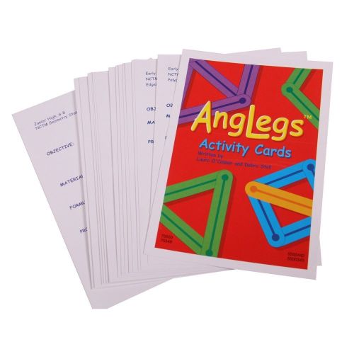  ETA hand2mind AngLegs Geometry Shape Kit with Classroom Activity Cards and Protractors (Pack of 432)