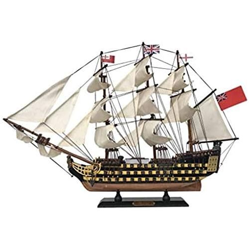  Handcrafted Nautical Decor HMS Victory Wooden Tall Model Ship 24 - Model Warship - Not a Kit