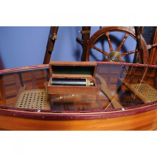  Handheld Telescope in Wooden Case by Old Modern Handicrafts