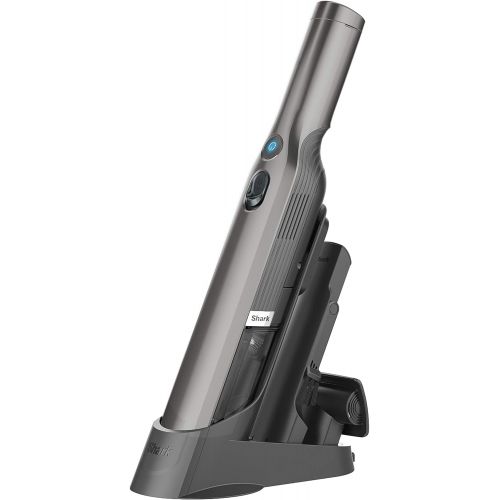  Shark WV201 WANDVAC Handheld Vacuum, Lightweight at 1.4 Pounds with Powerful Suction, Charging Dock, Single Touch Empty and Detachable Dust Cup