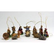 Handley House Dollhouse Miniature 12 Piece Christmas Holiday Nativity Set Ornaments