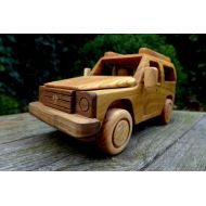 Handmade Mercedes Jeep 4x4, wooden model, very high quality, perfect for gift, collector