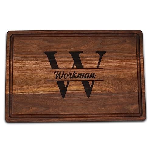  Refine Kitchenware Personalized Cutting Board, USA Made Custom Monogrammed Cutting Board, Custom Fathers Day Gift, Personalized Charcuterie Board, Made in the USA