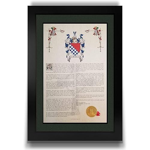  Boling - Coat of Arms, Crest & History 11x17 Print - Surname Origin: England