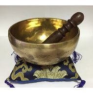 handmade Medium Tibetan Singig Bowl for Meditation and Yoga~6-8 ~Exclusively (6.5)