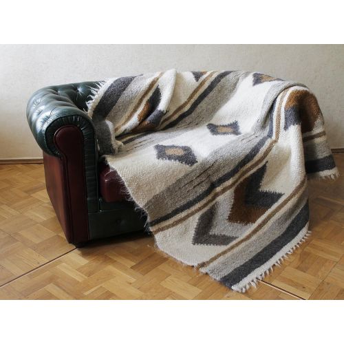  Handmade throw blankets and wool items Luxury Throw Blanket King Size Brown Hand Woven Bed Coverlet Sofa Cover Warm Plaid Rustic Living Room Home Decor