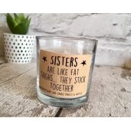 Handmadebyswans Funny candle, sister gift, funny women gift,bff Gift, Humorous Gift, vanilla candle, Joke gift, birthday gift for sister,