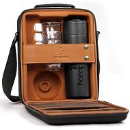 Handpresso 48242 Tasche/Koffer schwarz fuer Handpresso Pump mit Thermosflasche und 4 unzerbrechlichen Tassen