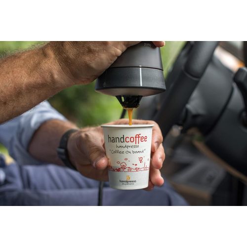  [아마존베스트]Handpresso - New Handcoffee Car 12 V 21000 Coffee Machine for the Car, Portable Coffee Machine with Senseo Compatible Pads, Travel, Car and Camping Coffee Machine (12 Volt + Cigar