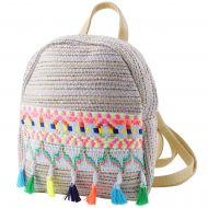 Handrong Small Backpack with Tassel Bohemia Shoulder Bag Schoolbag for Kids Girls Women