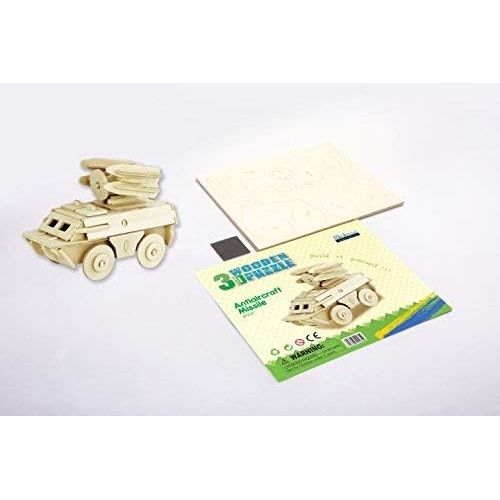  Hands Craft DIY 3D Wooden Puzzles, Anti-Aircraft Missile (JP237)