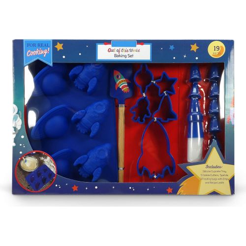  [아마존베스트]Handstand Kids 19-Piece Outer Space Baking Set with Recipes for Kids