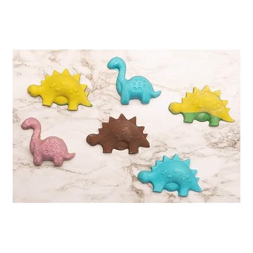  Dinosaur Buddies T-Rex and Stegasaurus Shaped Silicone Cupcake Mold