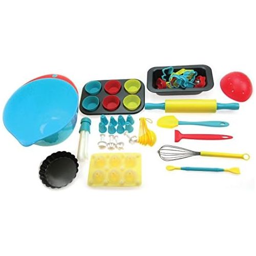  Handstand Kitchen 75-piece Ultimate Real Baking Set with Recipes for Kids: Kitchen & Dining