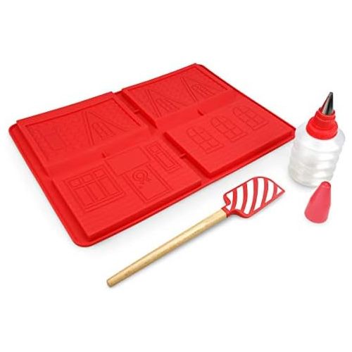  [아마존베스트]Handstand Kitchen Gingerbread House 5-piece Real Baking Set with Recipes for Kids